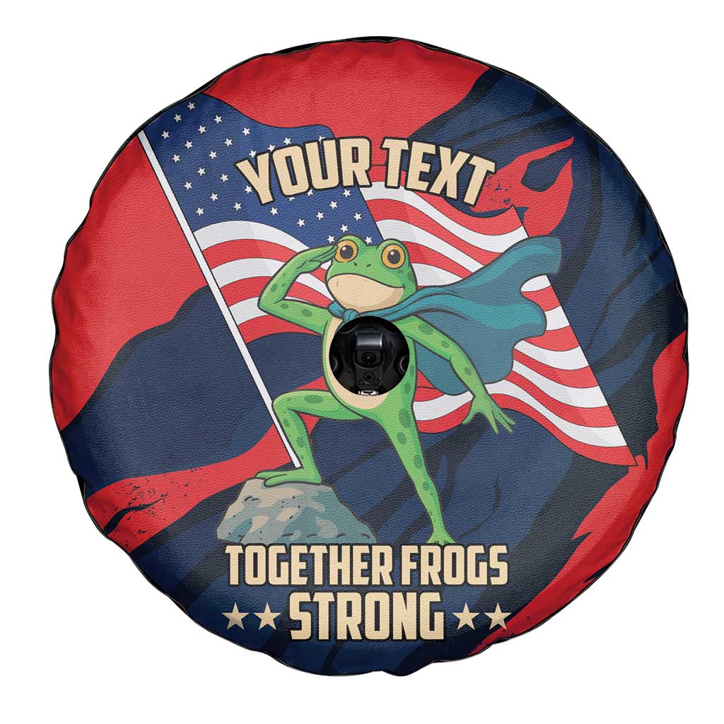 Portland Frog Protest Personalized Spare Tire Cover Frogs Together Strong - Wonder Print Shop
