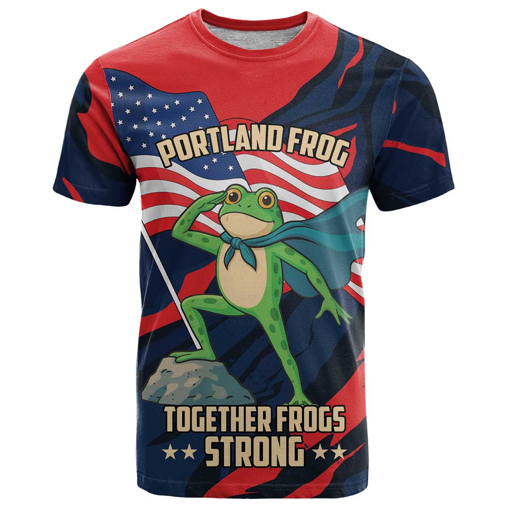 Portland Frog Protest Personalized T Shirt Frogs Together Strong - Wonder Print Shop