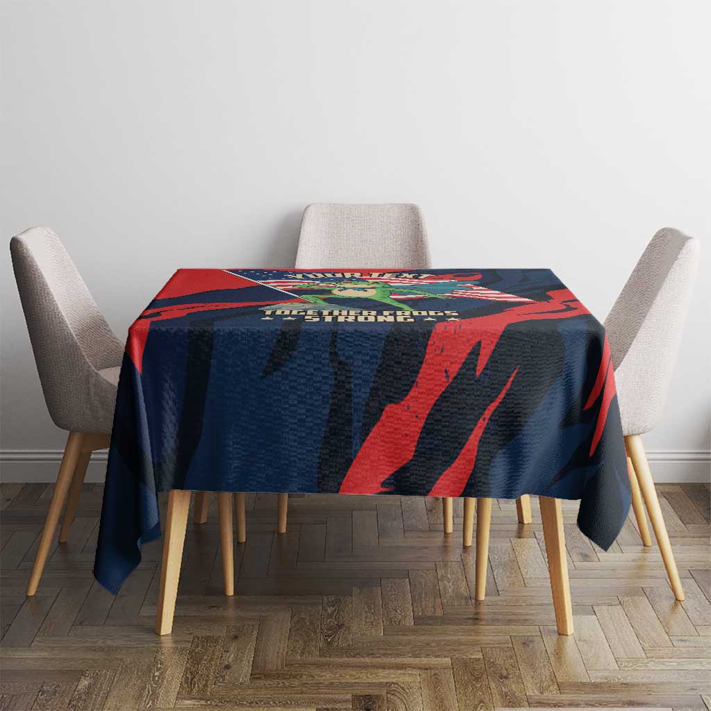 Portland Frog Protest Personalized Tablecloth Frogs Together Strong - Wonder Print Shop
