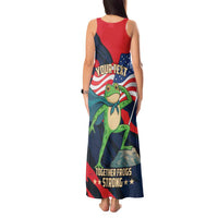 Portland Frog Protest Personalized Tank Maxi Dress Frogs Together Strong - Wonder Print Shop