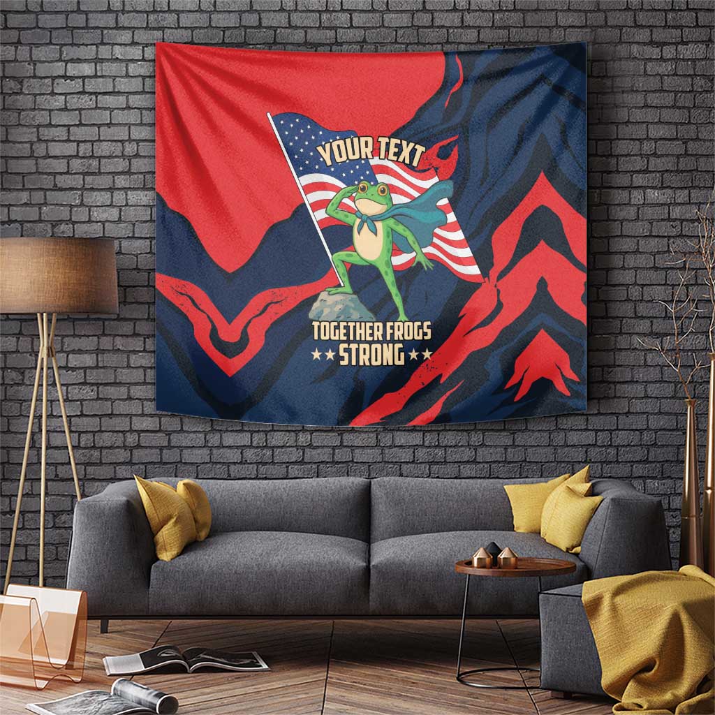 Portland Frog Protest Personalized Tapestry Frogs Together Strong - Wonder Print Shop