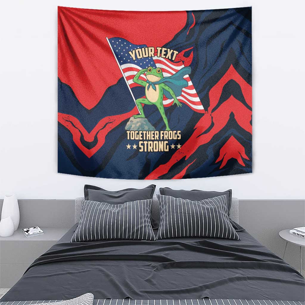 Portland Frog Protest Personalized Tapestry Frogs Together Strong - Wonder Print Shop
