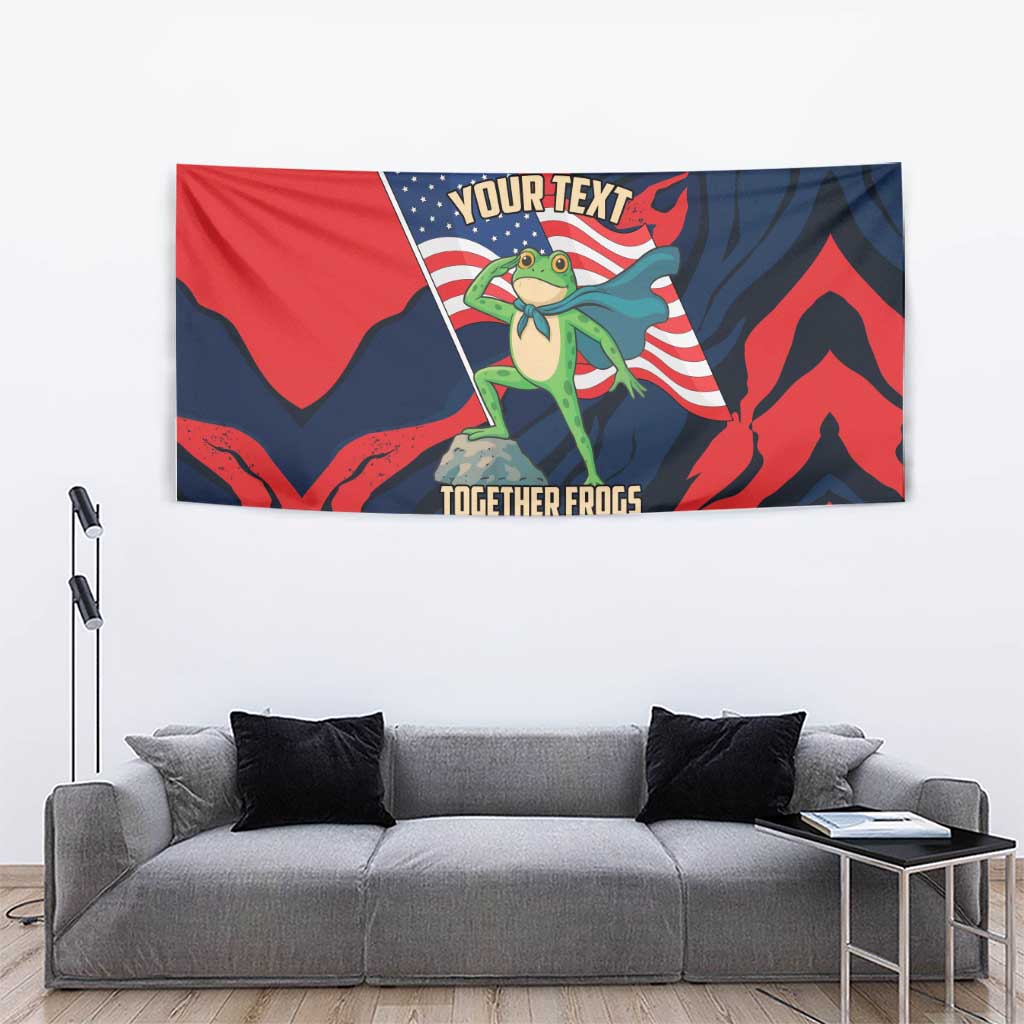 Portland Frog Protest Personalized Tapestry Frogs Together Strong - Wonder Print Shop