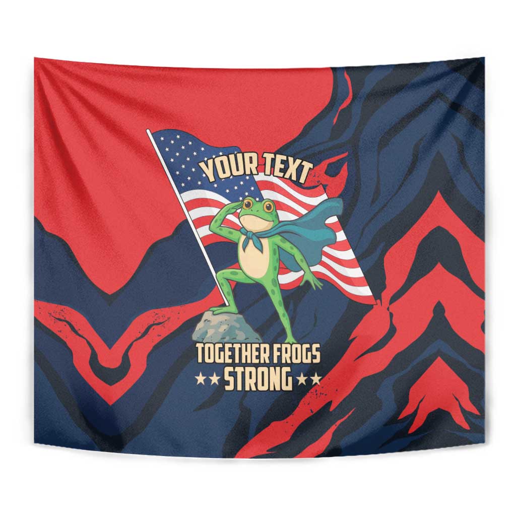 Portland Frog Protest Personalized Tapestry Frogs Together Strong - Wonder Print Shop
