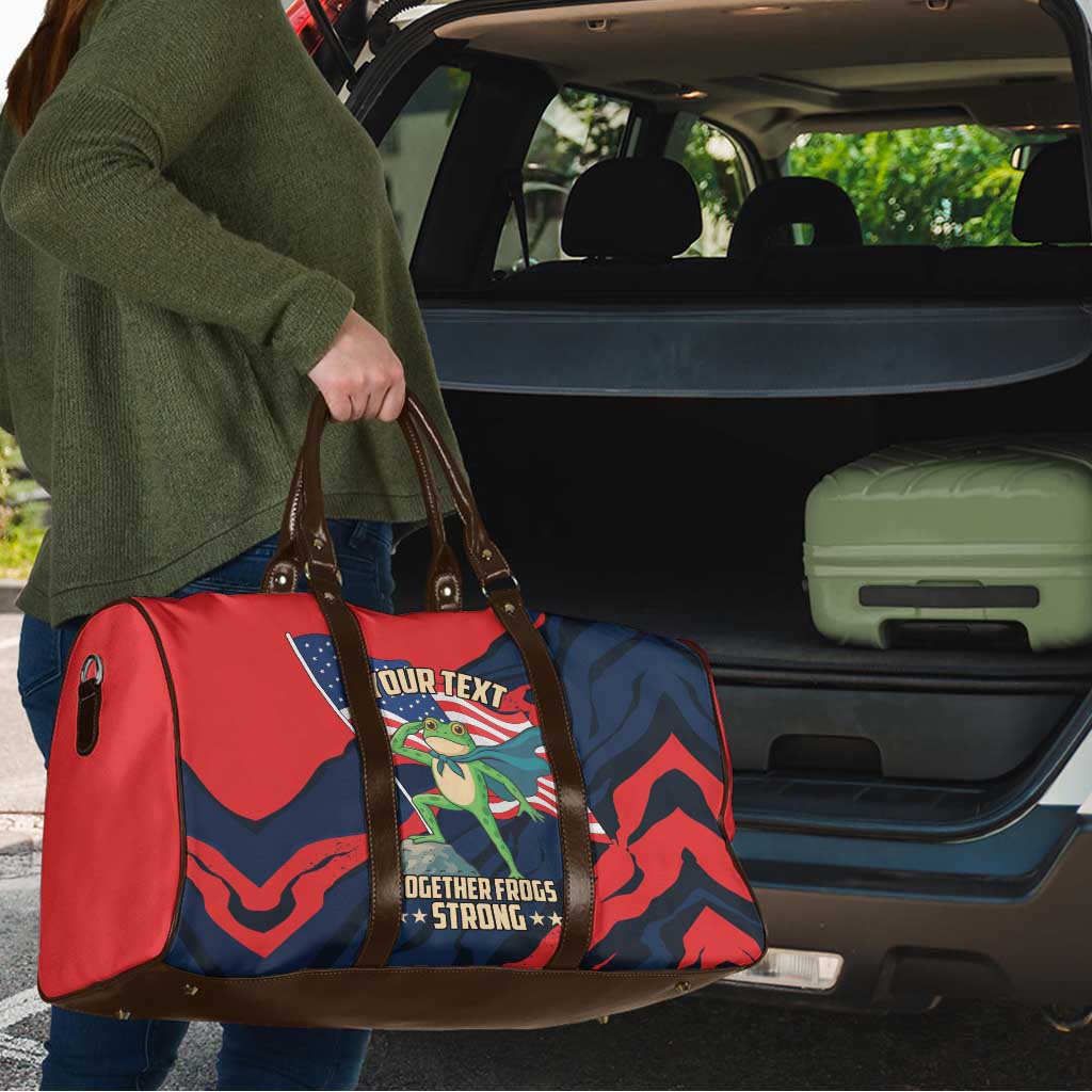 Portland Frog Protest Personalized Travel Bag Frogs Together Strong - Wonder Print Shop