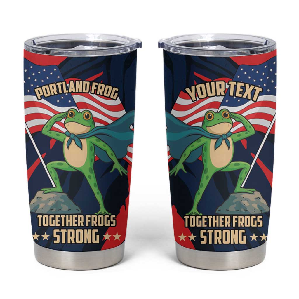 Portland Frog Protest Personalized Tumbler Cup Frogs Together Strong - Wonder Print Shop