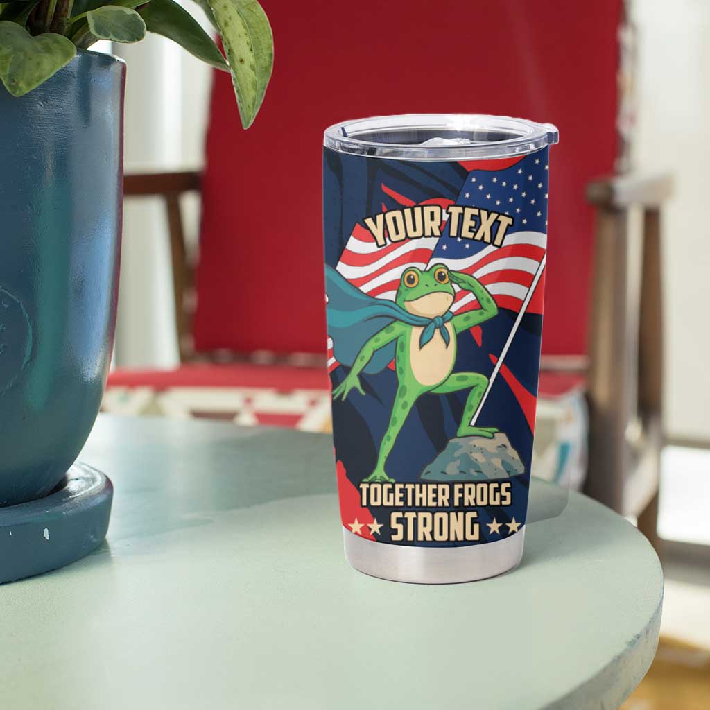Portland Frog Protest Personalized Tumbler Cup Frogs Together Strong - Wonder Print Shop