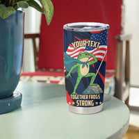 Portland Frog Protest Personalized Tumbler Cup Frogs Together Strong - Wonder Print Shop