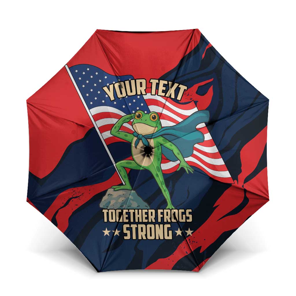 Portland Frog Protest Personalized Umbrella Frogs Together Strong - Wonder Print Shop