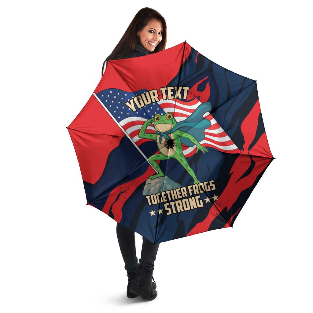 Portland Frog Protest Personalized Umbrella Frogs Together Strong - Wonder Print Shop