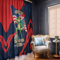 Portland Frog Protest Personalized Window Curtain Frogs Together Strong - Wonder Print Shop
