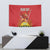 Personalized Morocco Proclamation Day 1944 Tapestry Barbary Lion With Flag - Wonder Print Shop
