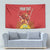 Personalized Morocco Proclamation Day 1944 Tapestry Barbary Lion With Flag - Wonder Print Shop