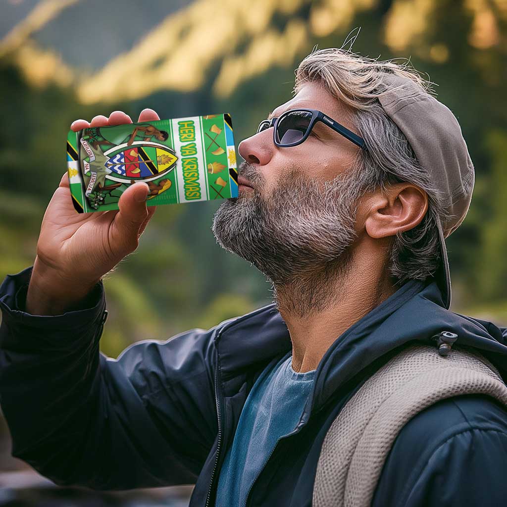 Personalized Tanzania Christmas 4 in 1 Can Cooler Tumbler Uhuru na Umoja Heri ya Krismasi - Wonder Print Shop