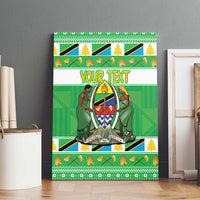 Personalized Tanzania Christmas Canvas Wall Art Uhuru na Umoja Heri ya Krismasi - Wonder Print Shop