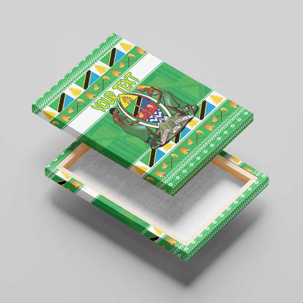 Personalized Tanzania Christmas Canvas Wall Art Uhuru na Umoja Heri ya Krismasi - Wonder Print Shop