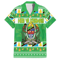 Personalized Tanzania Christmas Family Matching Long Sleeve Bodycon Dress and Hawaiian Shirt Uhuru na Umoja Heri ya Krismasi - Wonder Print Shop