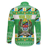 Personalized Tanzania Christmas Family Matching Mermaid Dress and Hawaiian Shirt Uhuru na Umoja Heri ya Krismasi - Wonder Print Shop