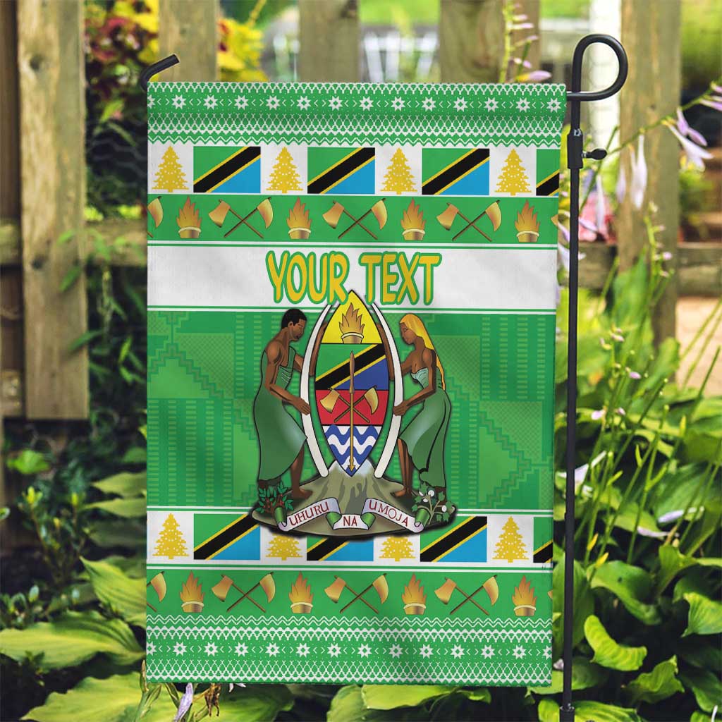 Personalized Tanzania Christmas Garden Flag Uhuru na Umoja Heri ya Krismasi - Wonder Print Shop