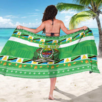 Personalized Tanzania Christmas Sarong Uhuru na Umoja Heri ya Krismasi - Wonder Print Shop
