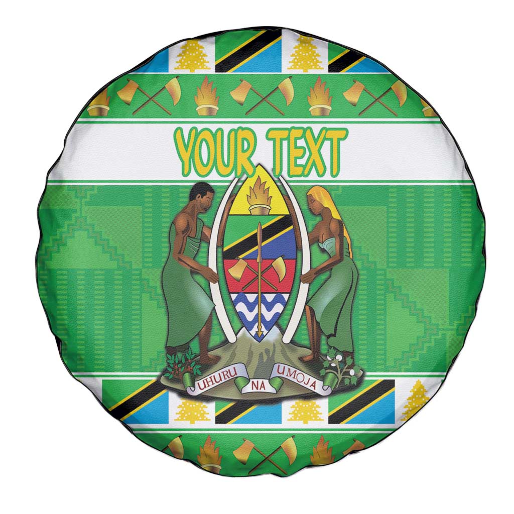Personalized Tanzania Christmas Spare Tire Cover Uhuru na Umoja Heri ya Krismasi - Wonder Print Shop