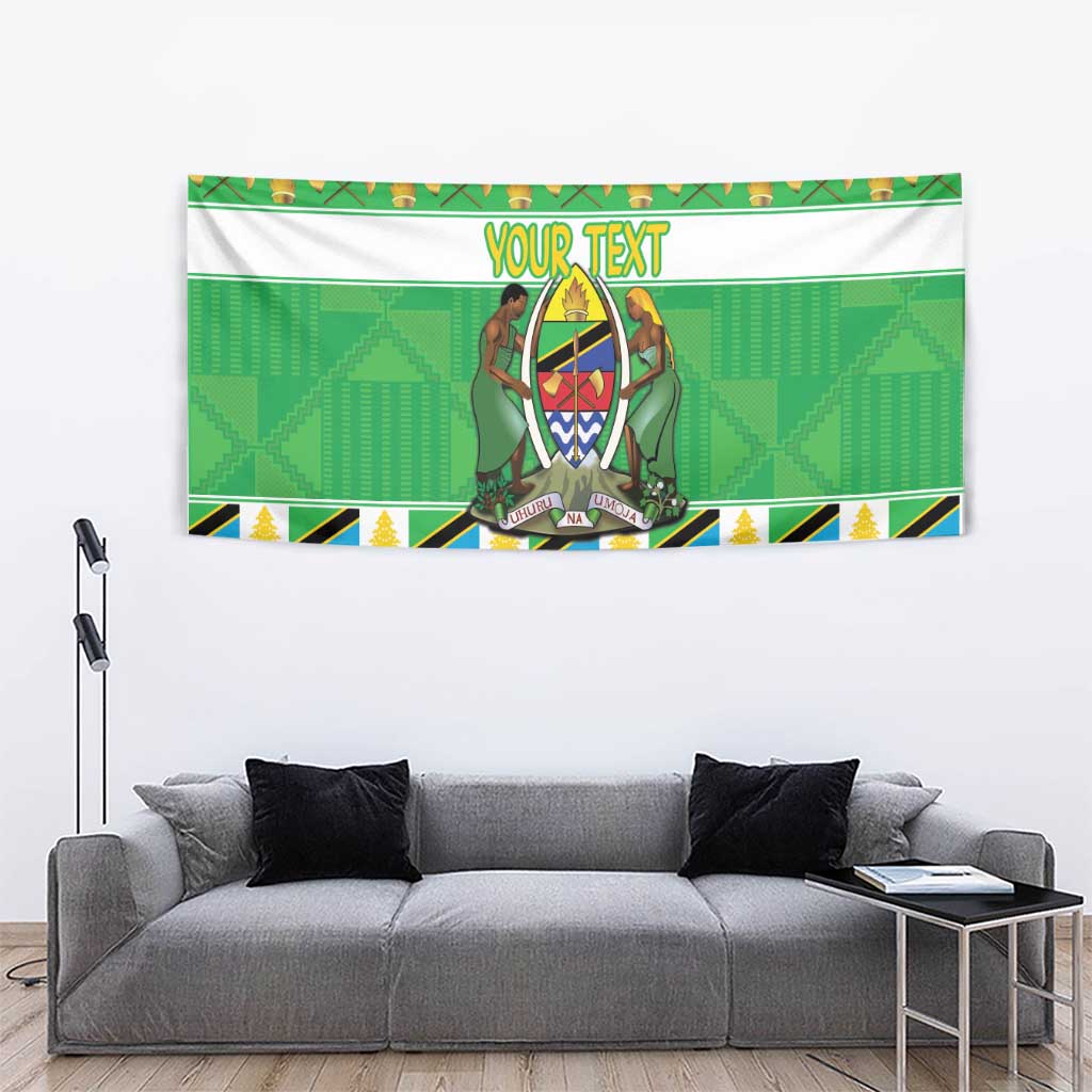 Personalized Tanzania Christmas Tapestry Uhuru na Umoja Heri ya Krismasi - Wonder Print Shop