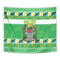 Personalized Tanzania Christmas Tapestry Uhuru na Umoja Heri ya Krismasi - Wonder Print Shop