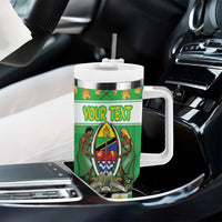 Personalized Tanzania Christmas Tumbler With Handle Uhuru na Umoja Heri ya Krismasi - Wonder Print Shop