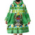 Personalized Tanzania Christmas Wearable Blanket Hoodie Uhuru na Umoja Heri ya Krismasi - Wonder Print Shop