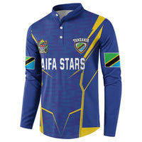 Custom Tanzania Football Button Sweatshirt Taifa Stars Sporty Style - Wonder Print Shop