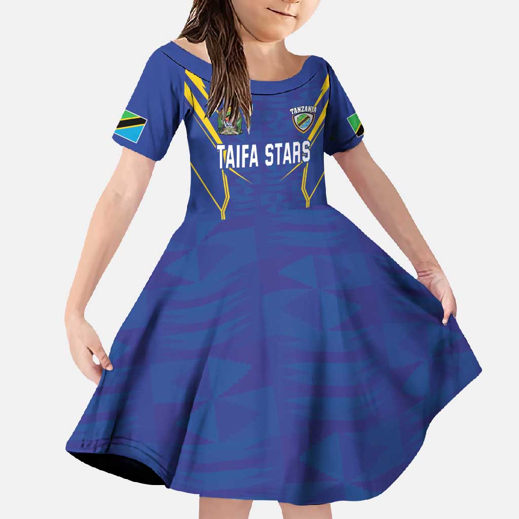 Custom Tanzania Football Family Matching Mermaid Dress and Hawaiian Shirt Taifa Stars Sporty Style - Wonder Print Shop