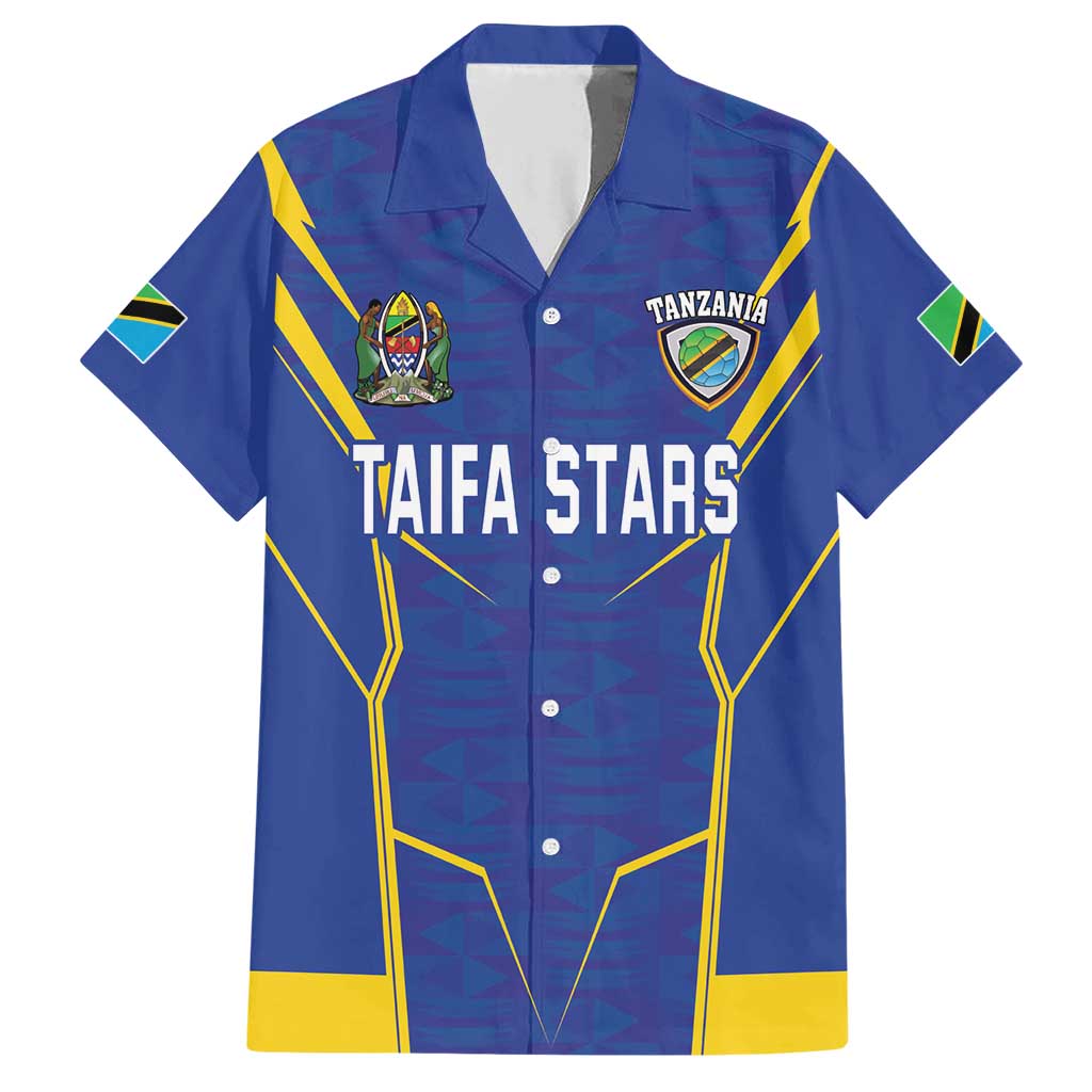 Custom Tanzania Football Family Matching Short Sleeve Bodycon Dress and Hawaiian Shirt Taifa Stars Sporty Style - Wonder Print Shop