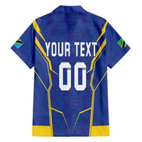 Custom Tanzania Football Family Matching Short Sleeve Bodycon Dress and Hawaiian Shirt Taifa Stars Sporty Style - Wonder Print Shop