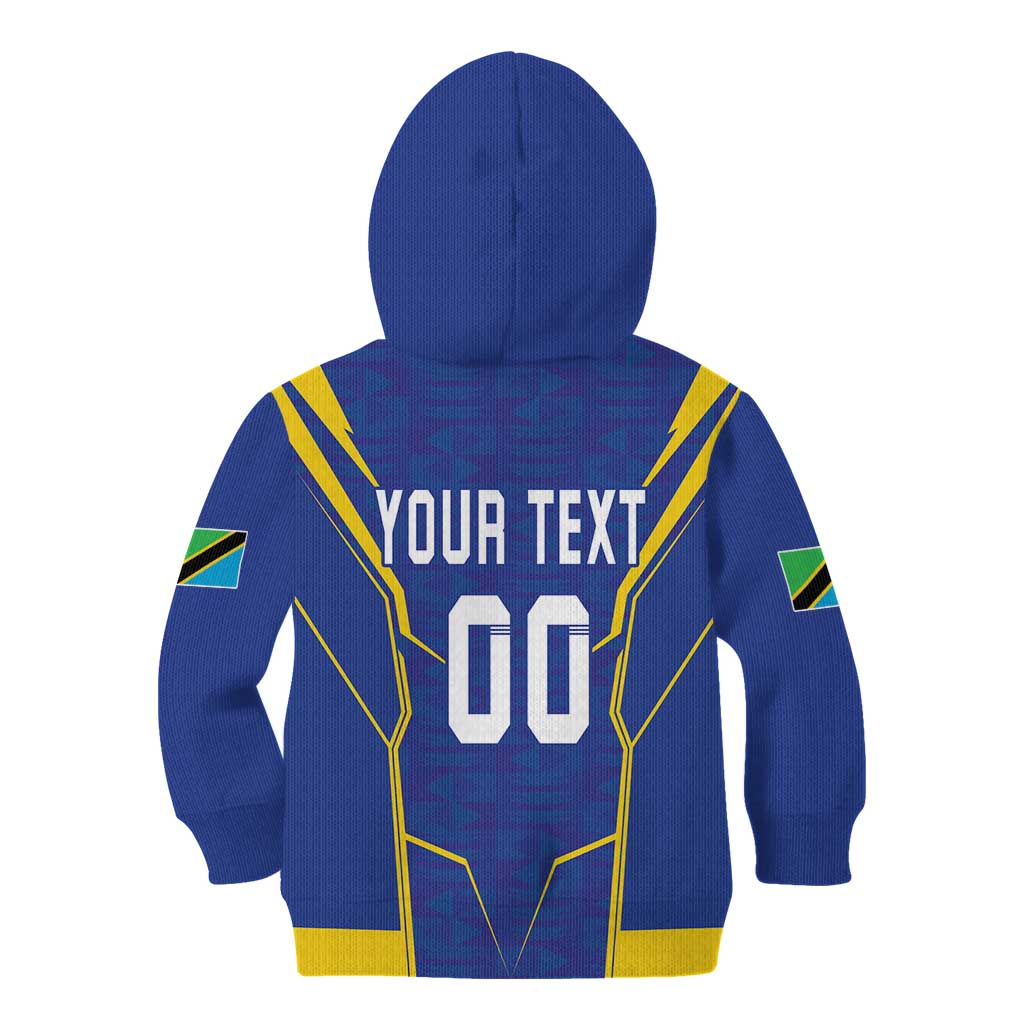 Custom Tanzania Football Kid Hoodie Taifa Stars Sporty Style - Wonder Print Shop