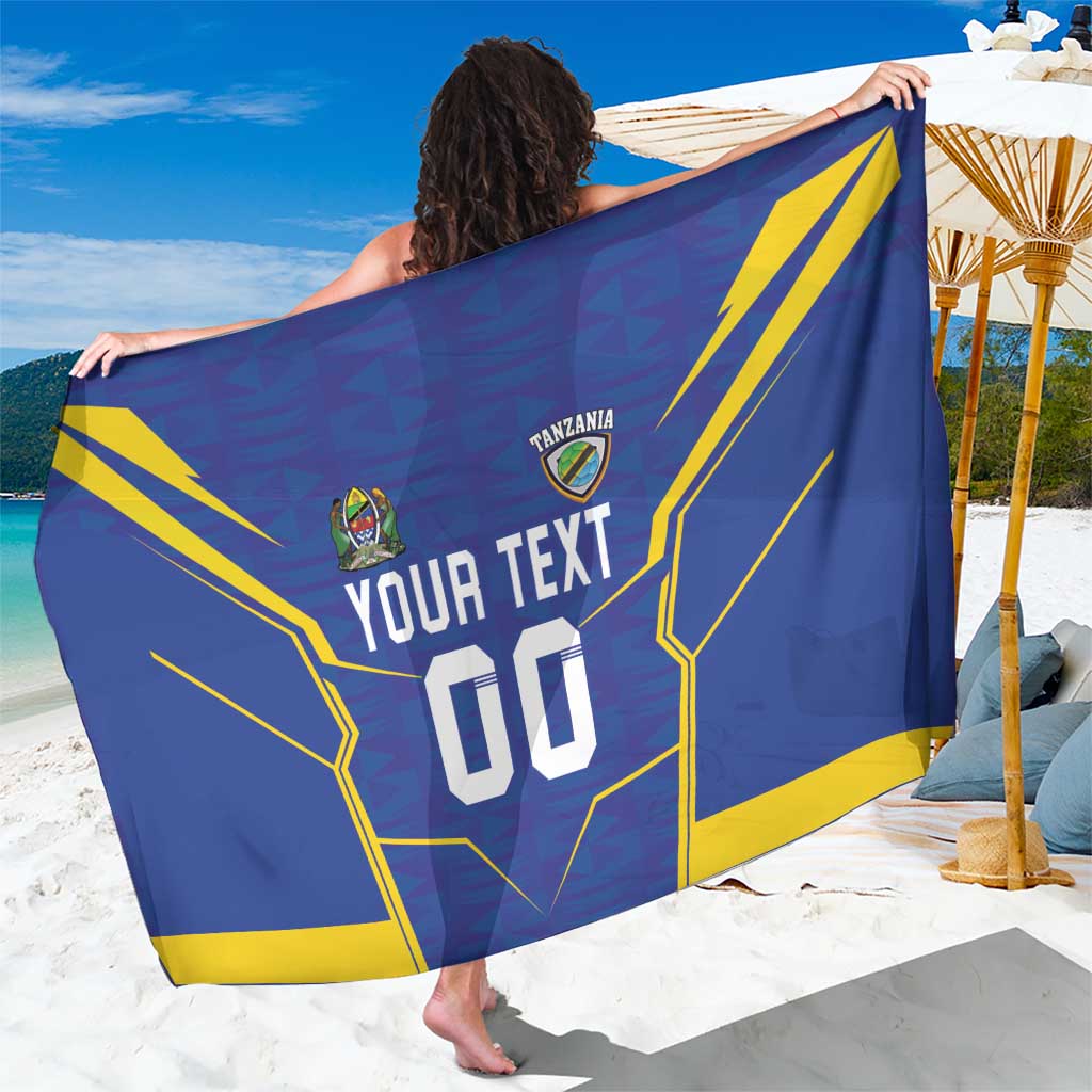 Custom Tanzania Football Sarong Taifa Stars Sporty Style - Wonder Print Shop