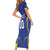 Custom Tanzania Football Short Sleeve Bodycon Dress Taifa Stars Sporty Style - Wonder Print Shop
