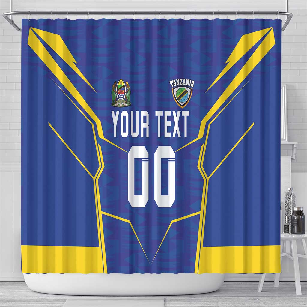 Custom Tanzania Football Shower Curtain Taifa Stars Sporty Style