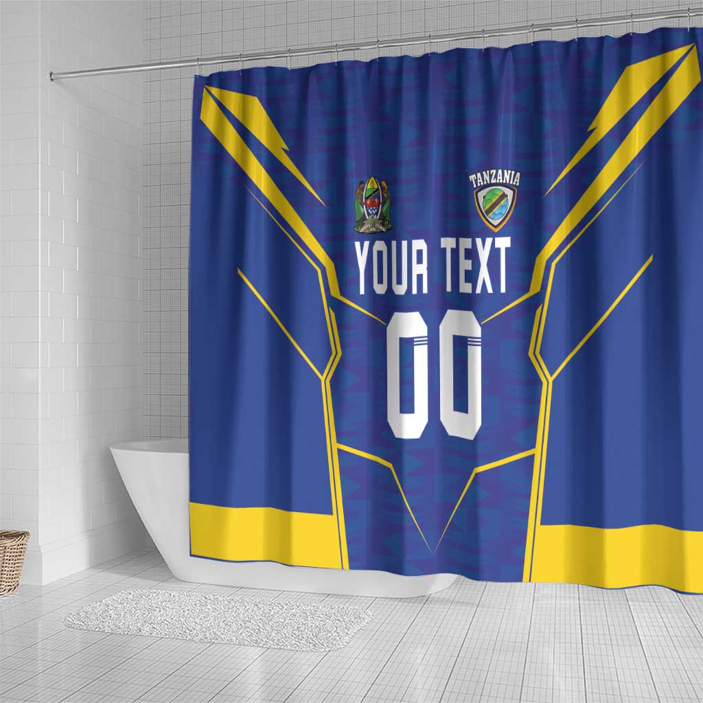 Custom Tanzania Football Shower Curtain Taifa Stars Sporty Style