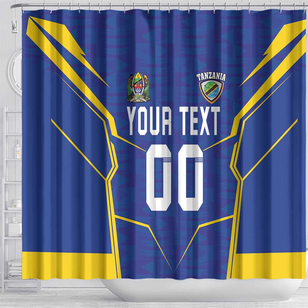 Custom Tanzania Football Shower Curtain Taifa Stars Sporty Style
