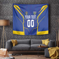 Custom Tanzania Football Tapestry Taifa Stars Sporty Style - Wonder Print Shop
