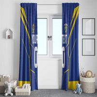 Custom Tanzania Football Window Curtain Taifa Stars Sporty Style - Wonder Print Shop