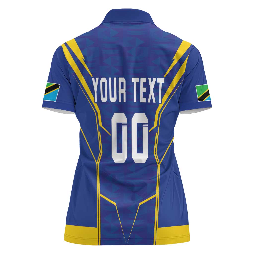 Custom Tanzania Football Women Polo Shirt Taifa Stars Sporty Style - Wonder Print Shop