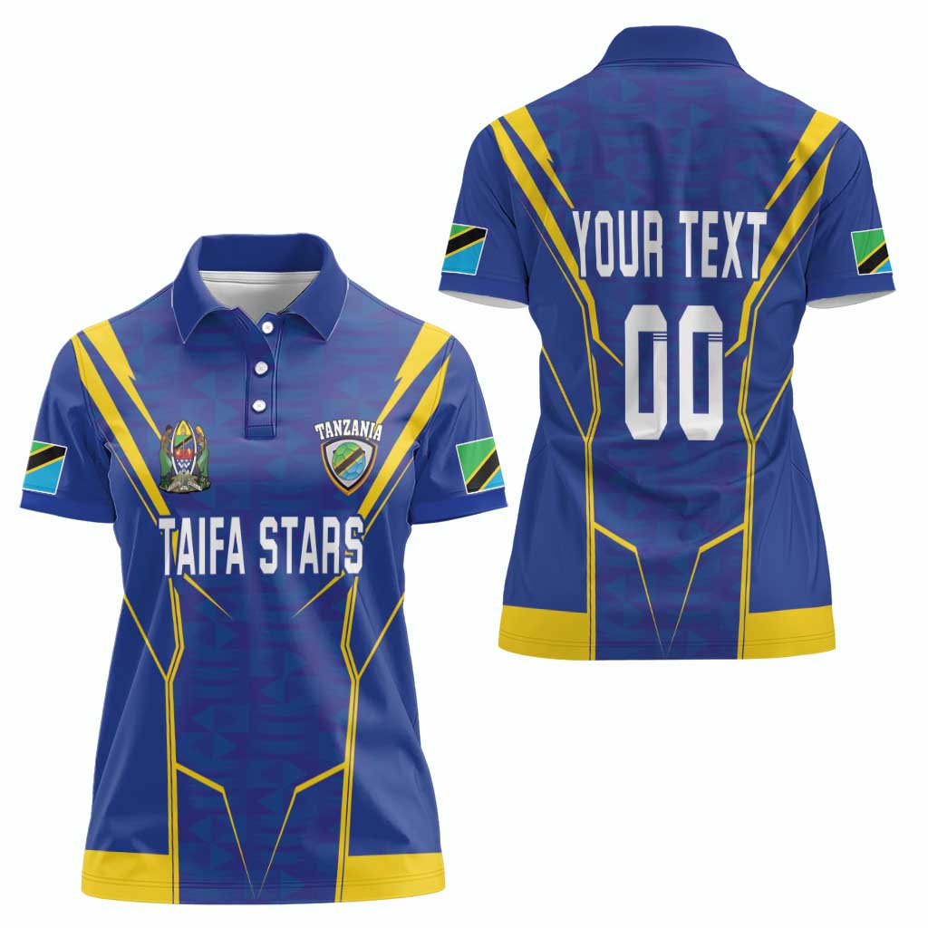 Custom Tanzania Football Women Polo Shirt Taifa Stars Sporty Style - Wonder Print Shop