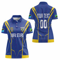 Custom Tanzania Football Women Polo Shirt Taifa Stars Sporty Style - Wonder Print Shop