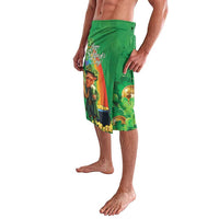 Happy Saint Patrick's Day Lavalava Cheerful Leprechaun Irish Harp