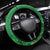 Happy Saint Patrick's Day Steering Wheel Cover Cheerful Leprechaun Irish Harp