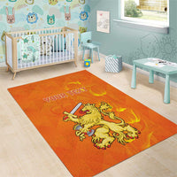 Personalized Netherlands Queen's Day Area Rug Koninginnedag Royal Crown