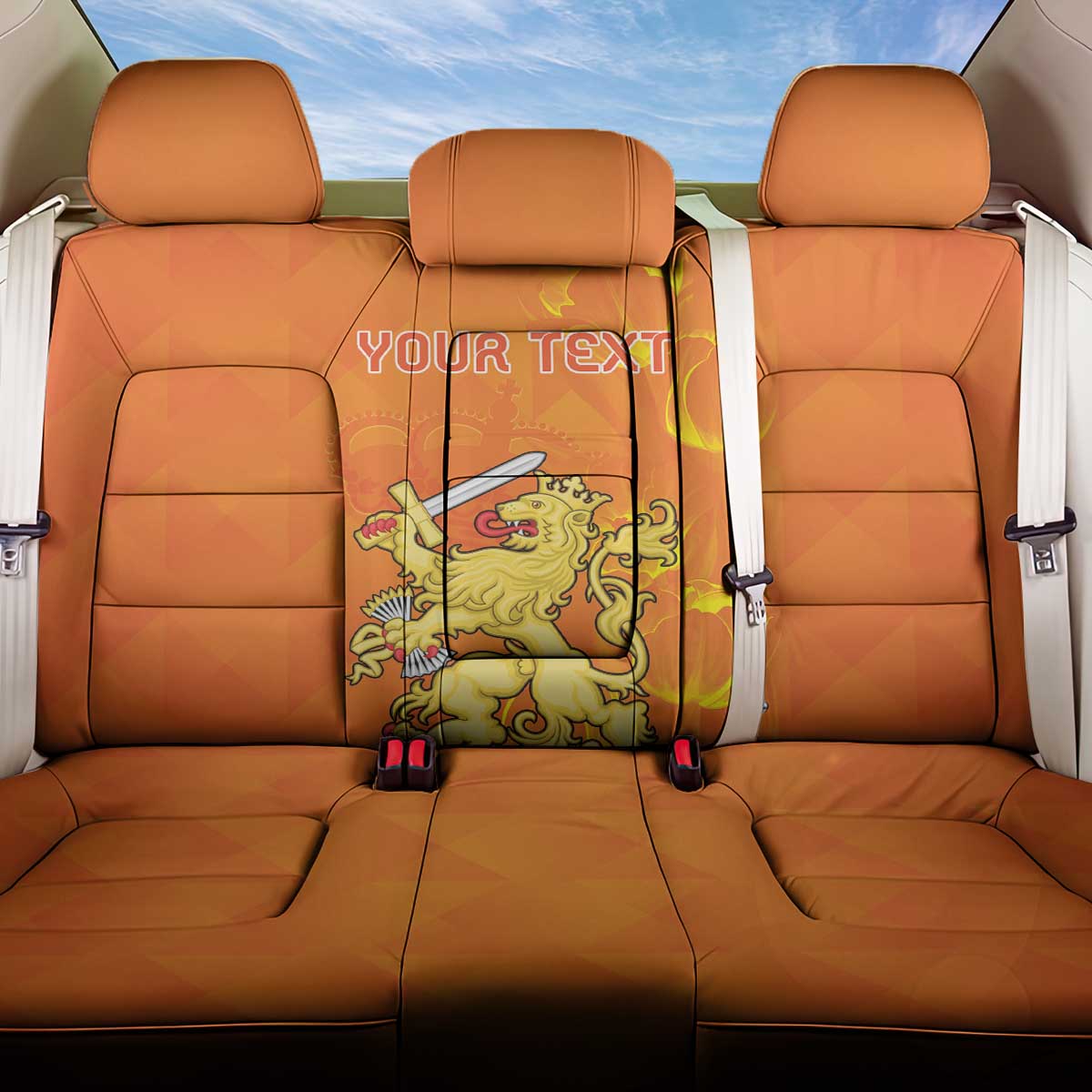 Personalized Netherlands Queen's Day Back Car Seat Cover Koninginnedag Royal Crown