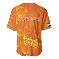Personalized Netherlands Queen's Day Baseball Jersey Koninginnedag Royal Crown