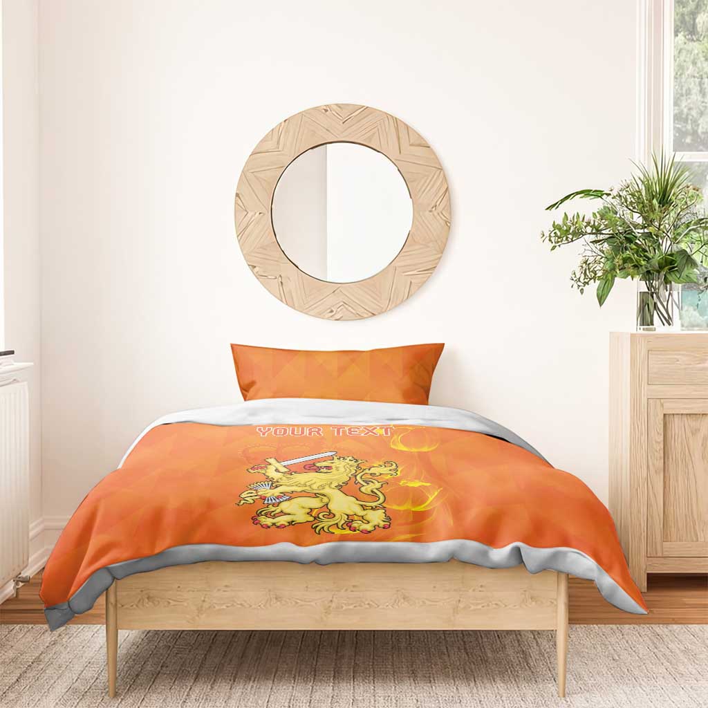 Personalized Netherlands Queen's Day Bedding Set Koninginnedag Royal Crown